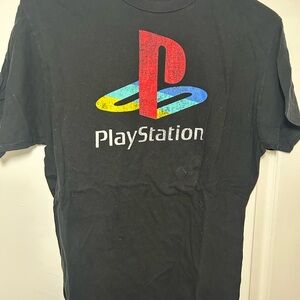 Sony Playstation Black T-Shirt with Multicolor Logo